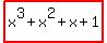 highlight%28x%5E3%2Bx%5E2%2Bx%2B1%29