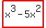 highlight%28x%5E3-5x%5E2%29