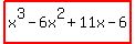 highlight%28x%5E3-6x%5E2%2B11x-6%29