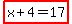 highlight%28x+%2B+4=17%29