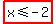 highlight%28x+%3C=+-2%29