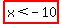 highlight%28x+%3C+-10%29