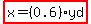 highlight%28x+=+%280.6%29+yd%29