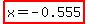 highlight%28x+=+-0.555%29