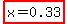 highlight%28x+=+0.33%29+