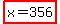 highlight%28x+=+356%29