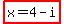 highlight%28x+=+4-i%29