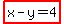 highlight%28x-y=4%29