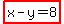highlight%28x-y=8%29