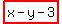 highlight%28x-y-3%29