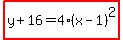 highlight%28y%2B16=4%28x-1%29%5E2%29