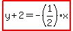 highlight%28y%2B2=-%281%2F2%29x%29