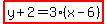 highlight%28y%2B2=3%28x-6%29%29
