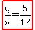 highlight%28y%2Fx=5%2F12%29