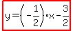 highlight%28y=%28-1%2F2%29x-3%2F2%29