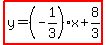 highlight%28y=%28-1%2F3%29x%2B8%2F3%29
