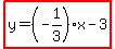 highlight%28y=%28-1%2F3%29x-3%29