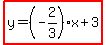 highlight%28y=%28-2%2F3%29x%2B3%29