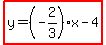 highlight%28y=%28-2%2F3%29x-4%29
