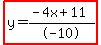 highlight%28y=%28-4x%2B11%29%2F-10%29