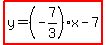 highlight%28y=%28-7%2F3%29x-7%29
