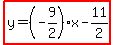 highlight%28y=%28-9%2F2%29x-11%2F2%29
