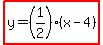 highlight%28y=%281%2F2%29%28x-4%29%29