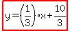 highlight%28y=%281%2F3%29x%2B10%2F3%29