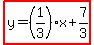 highlight%28y=%281%2F3%29x%2B7%2F3%29