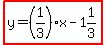 highlight%28y=%281%2F3%29x-1%261%2F3%29