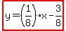 highlight%28y=%281%2F8%29x-3%2F8%29