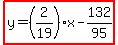 highlight%28y=%282%2F19%29x-132%2F95%29