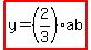 highlight%28y=%282%2F3%29ab%29