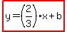 highlight%28y=%282%2F3%29x%2Bb%29