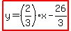 highlight%28y=%282%2F3%29x-26%2F3%29