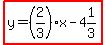highlight%28y=%282%2F3%29x-4%261%2F3%29
