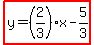 highlight%28y=%282%2F3%29x-5%2F3%29