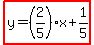 highlight%28y=%282%2F5%29x%2B1%2F5%29