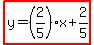 highlight%28y=%282%2F5%29x%2B2%2F5%29