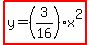 highlight%28y=%283%2F16%29x%5E2%29