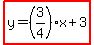 highlight%28y=%283%2F4%29x%2B3%29