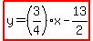 highlight%28y=%283%2F4%29x-13%2F2%29