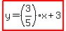 highlight%28y=%283%2F5%29x%2B3%29