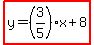highlight%28y=%283%2F5%29x%2B8%29
