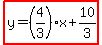 highlight%28y=%284%2F3%29x%2B10%2F3%29