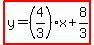 highlight%28y=%284%2F3%29x%2B8%2F3%29
