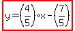 highlight%28y=%284%2F5%29x-%287%2F5%29%29