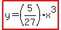 highlight%28y=%285%2F27%29x%5E3%29
