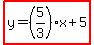highlight%28y=%285%2F3%29x%2B5%29
