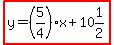 highlight%28y=%285%2F4%29x%2B10%261%2F2%29